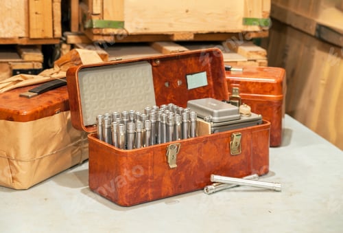 Preview: Set of the retro Soviet individual personal dosimeters