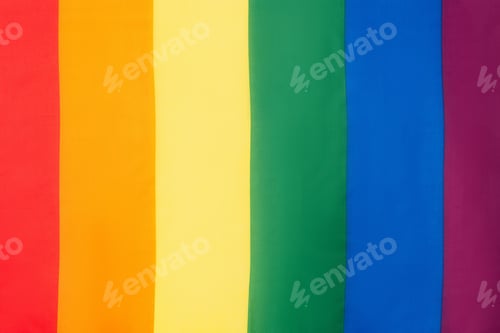Preview: colorful rainbow lgbt flag, awareness concept