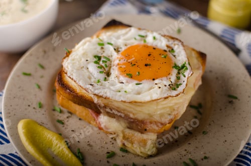 Preview: Croque madame sandwich, delish food
