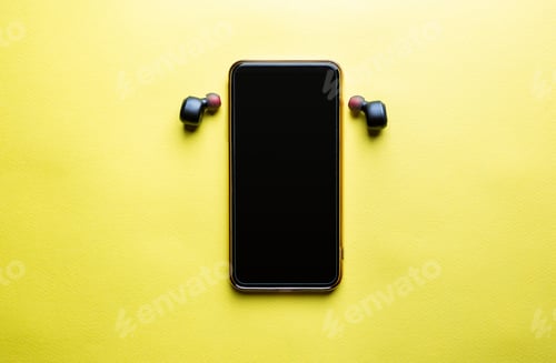 Preview: Mobile phone with headphones
