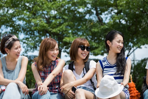 Preview: Group of friends in the park.