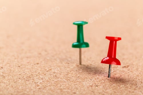 Preview: Pin board texture for background and colorful pins