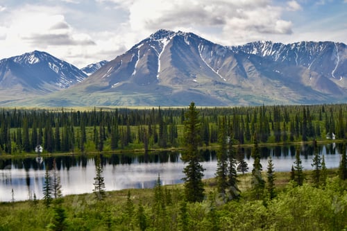 Preview: Beautiful mountains forests lakes of Alaska