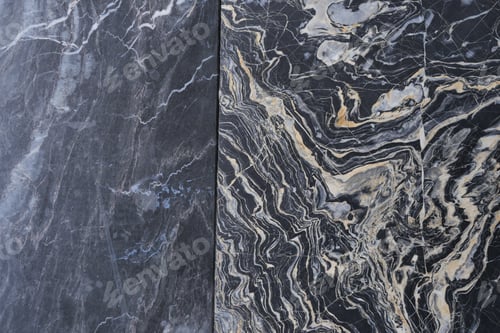 Preview: Elegant black and white marble textures in detail