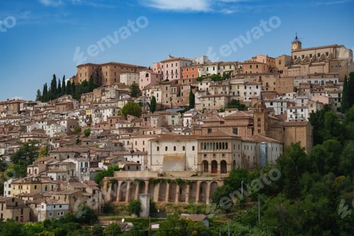 Preview: View of Loreto Aprutino, historic town in Abruzzo, Italy