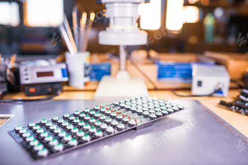 Preview: Panel of LED light indicators is in the production