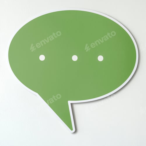 Preview: Speech bubble cut out icon