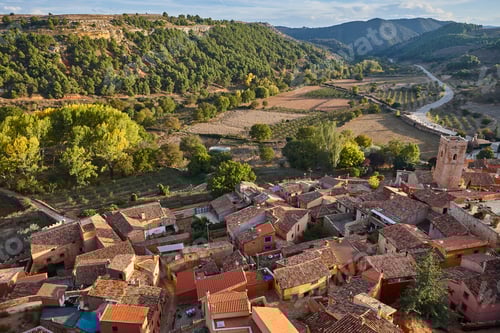 Preview: Traditional spanish rural village of Anento. Zaragoza, Aragon. Spain