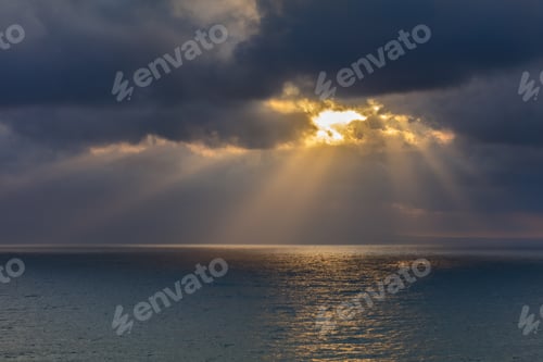 Preview: sunrise at sea