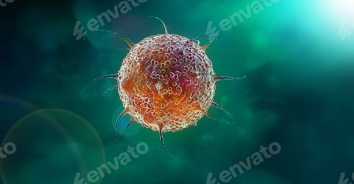 Preview: virus cell 3d illustration