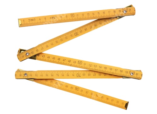 Preview: Yellow folding ruler
