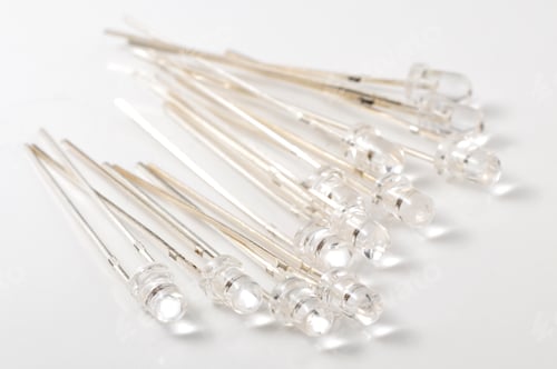 Preview: White light emitting LED close-up