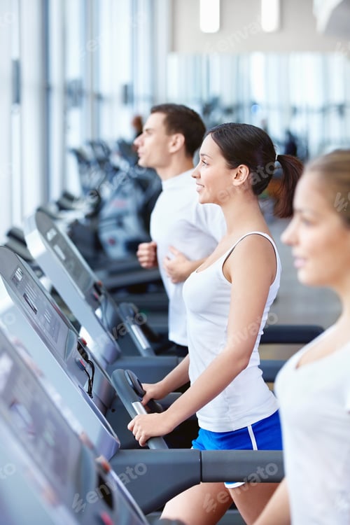 Preview: Sports people on treadmills