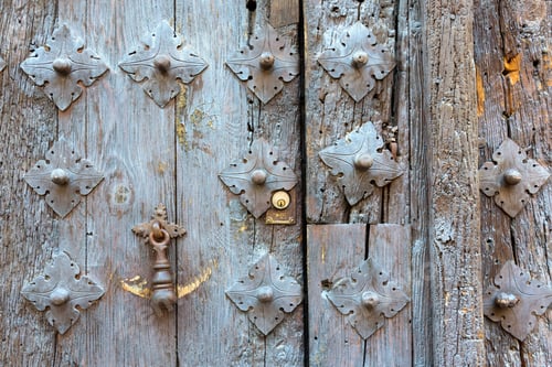 Preview: Ancient old door knocker