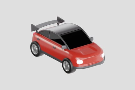 Preview: 3D Sport Red Car