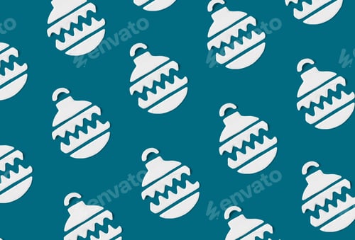Preview: Moisturizer cream texture shape of Christmas round balls pattern