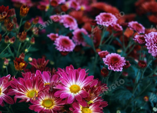 Preview: Close-up view of vivid flower in garden