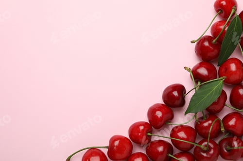 Preview: Concept of sweet berry with red cherry