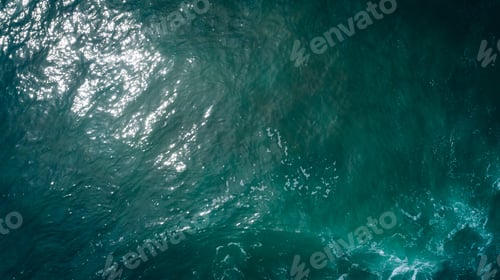 Preview: Drone aerial view of sea wave surface