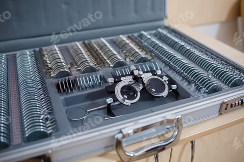 Preview: A set of lenses for checking vision and selecting glasses with different diopters