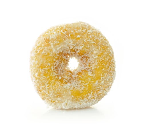 Preview: donut isolated on white background