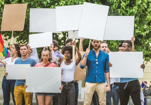 Preview: Activists demonstrating against social issues