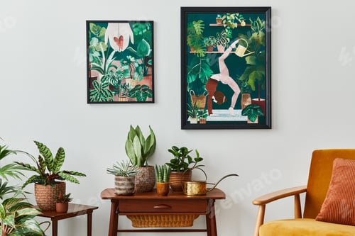 Preview: Domestic interior of living room