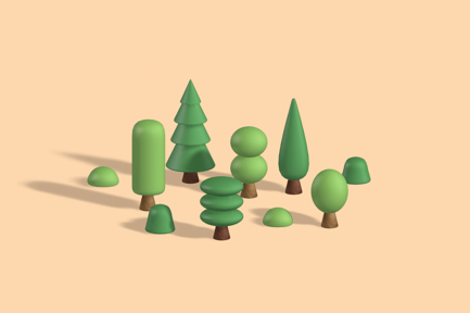 Vista previa: Set Woodland Tree