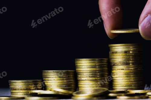 Preview: Stacking Gold Coins for Financial Growth and Investment