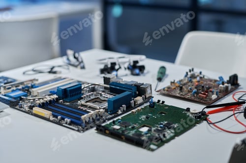 Preview: Developing of computer motherboard in IT office