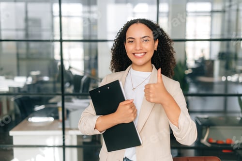 Preview: Successful elegant brazilian or hispanic business woman, corporate manager, company ceo, secretary