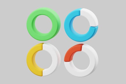 Preview: Abstract composition of four circular shapes.