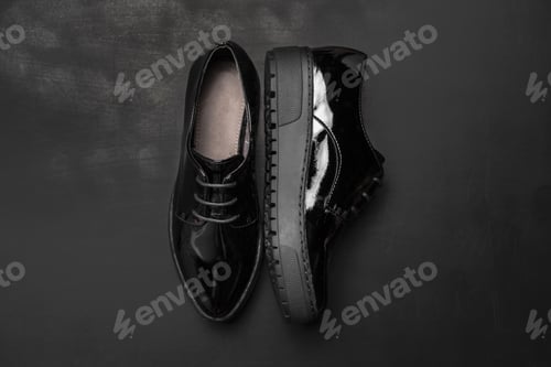 Preview: women shoes on wooden background