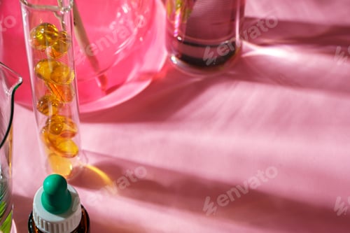 Preview: Alternative medicine concept. Natural herbal homeopathic medicine