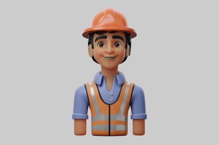 Preview: Cartoon construction worker