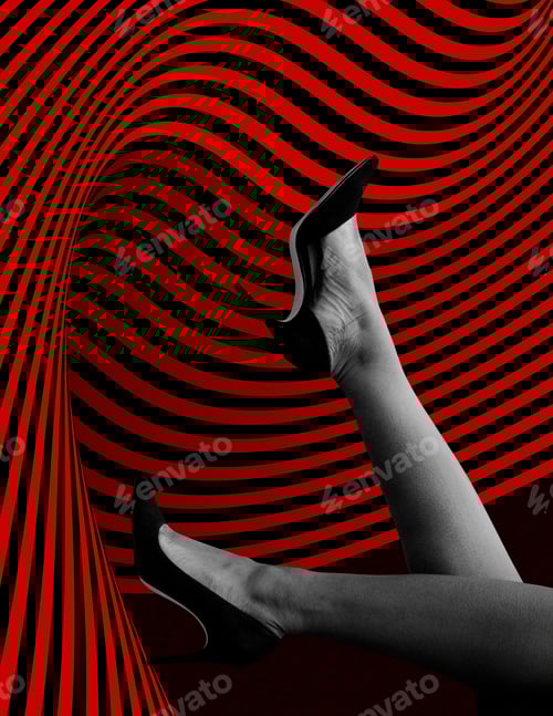 Preview: Tanned legs in the air