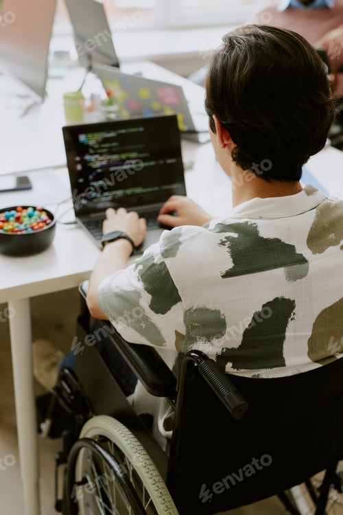 Preview: Unrecognizable It Specialist at Workplace