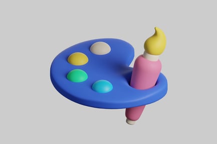 Preview: Palette with painting brush tool