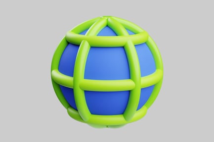 Preview: Simple globe world sphere icon