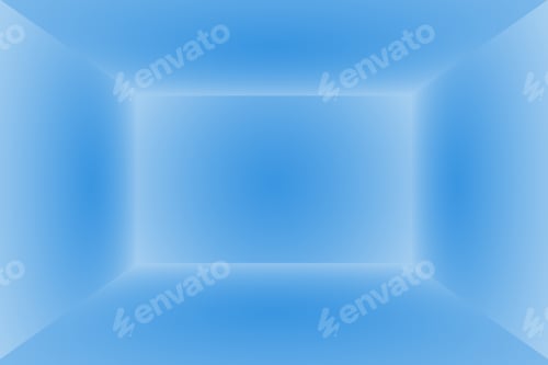 Preview: Abstract Luxury gradient Blue background. Smooth Dark blue with Black vignette Studio Banner. 3D
