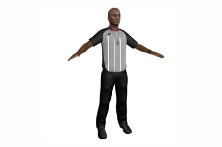 Preview: Basketball Referee Character
