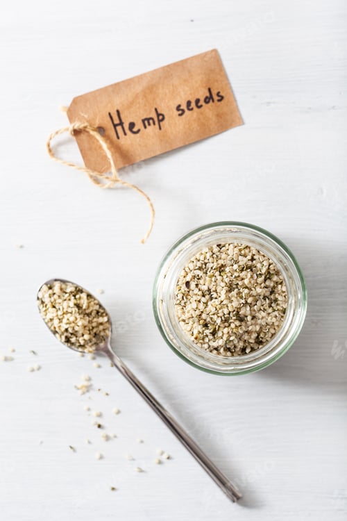 Preview: hulled hemp seeds, healthy superfood supplement