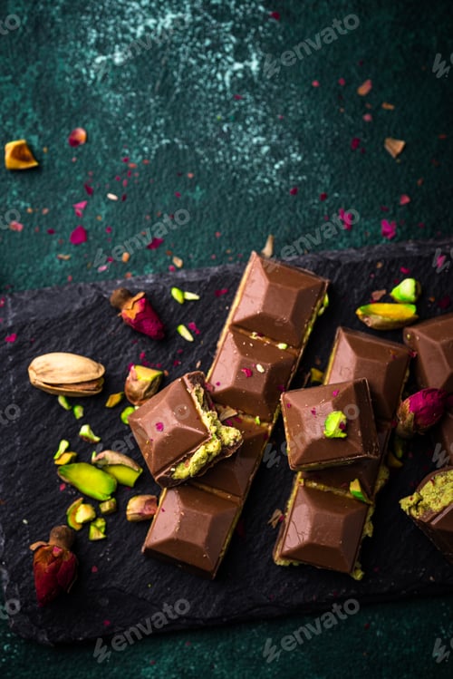 Vorschau: Dubai-Schokolade mit Kadayif-Pistazienfüllung