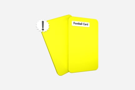 Preview: Yellow Card 3D Illustration