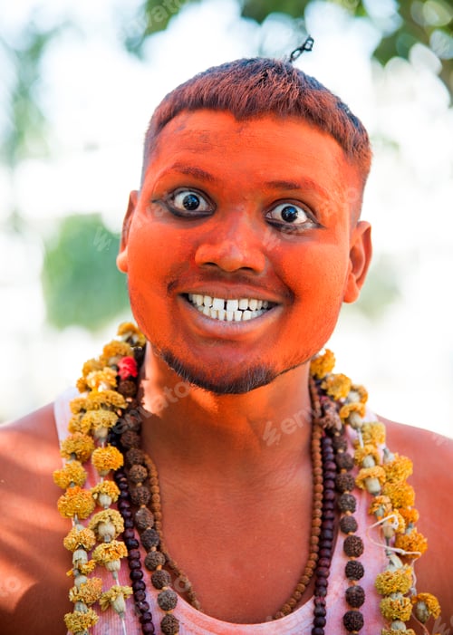 Preview: Portrait of Impressionist or Behrupiya, Traditional performing artist of India.
