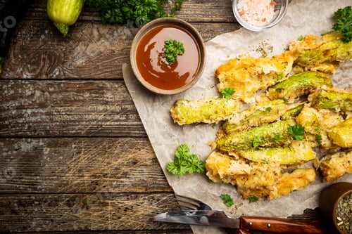 Preview: Zucchini sticks in batter