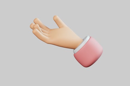 Preview: Cartoon hand offering gesture