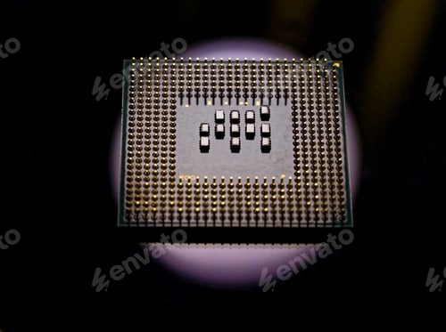 Preview: CPU gold pins view center of frame