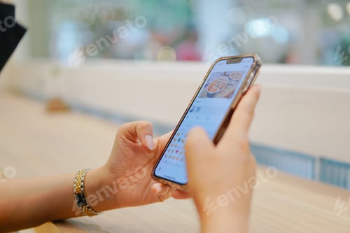 Preview: close up of people use smartphone playing social media