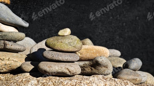 Preview: Stacked stones in perfect balance, symbolizing meditation